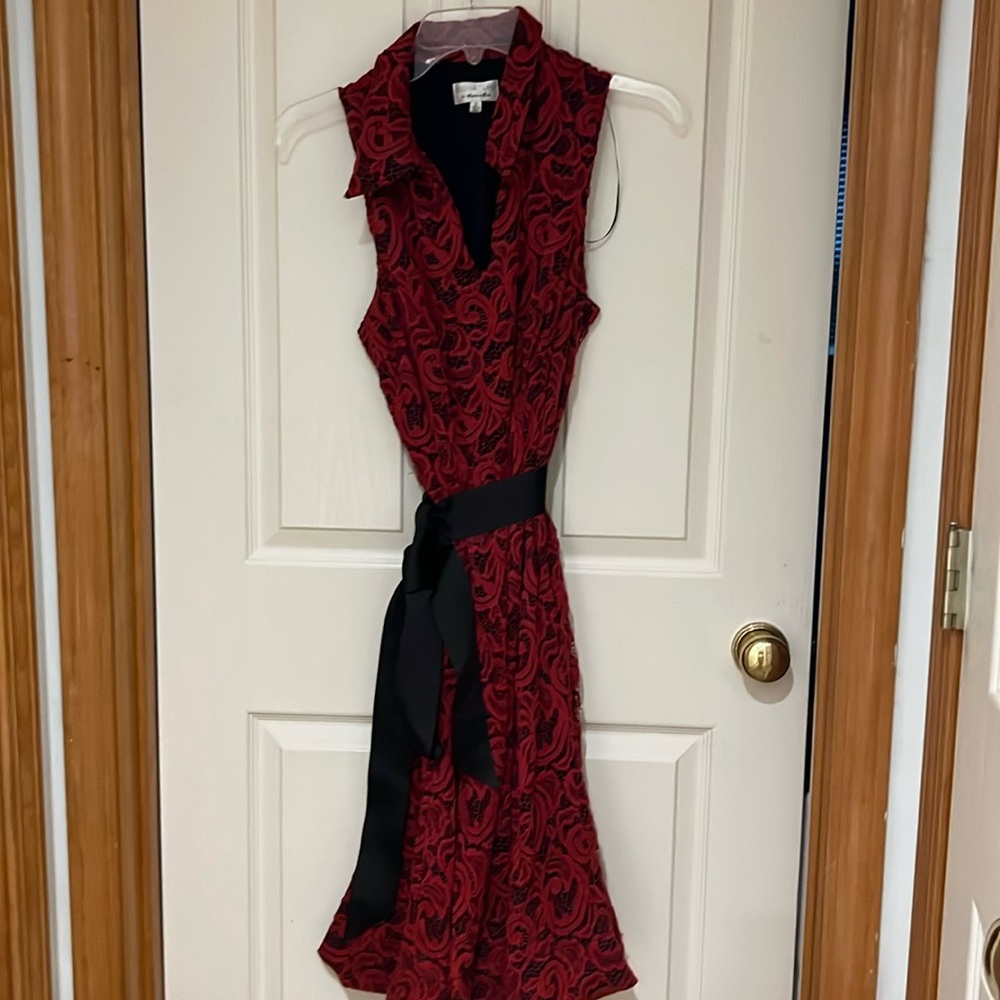 Maxi black with red lace overlay. New without tags worn once